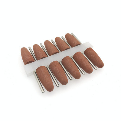 10 bucăți din cauciuc pentru lustruit șlefuit, șlefuitoare, burghie de unghii din silicon pentru manichiură electrică Unas Accesorios