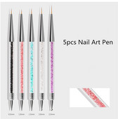 Kettős fejű körömpontozó toll dolgok Kristálygyöngyök Fogantyú Strasszos szegecsek Picker Viasz Ceruza Manikűr Körömdíszítő Kiegészítők