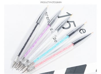 Dual Head Nail Dotting Pen things Κρυστάλλινες χάντρες Λαβή καρφιά από στρας Picker μολύβι μολύβι μανικιούρ Nail Art αξεσουάρ Εργαλείο