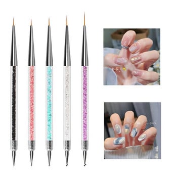 Dual Head Nail Dotting Pen things Κρυστάλλινες χάντρες Λαβή καρφιά από στρας Picker μολύβι μολύβι μανικιούρ Nail Art αξεσουάρ Εργαλείο