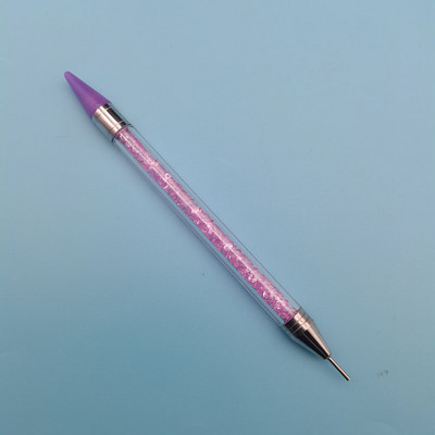 1PC Dvostruke glave Akrilna metalna voštana olovka sa kamenčićima Birač dragulja Birač kristala Nail Art Studs Dotter DIY alati za svrdla