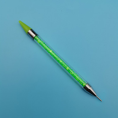 1PC Dvostruke glave Akrilna metalna voštana olovka sa kamenčićima Birač dragulja Birač kristala Nail Art Studs Dotter DIY alati za svrdla