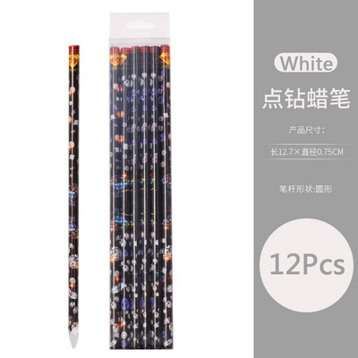 12 vnt. pieštukas, vaškas, taškinis pieštukas, 3 spalvų nagų dailė Lipnus krištolas brangakmeniai, gręžimas, rinkimas, antgaliai, manikiūro įrankiai