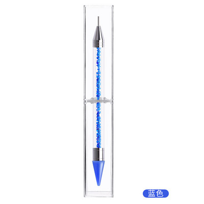 1kom Dvostruka olovka za crtanje noktiju s mramoriranim dijamantima za biranje dragulja za alat za crtanje noktiju DIY Dotting Tool Olovka za bušenje sa kamenčićima