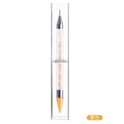 1kom Dvostruka olovka za crtanje noktiju s mramoriranim dijamantima za biranje dragulja za alat za crtanje noktiju DIY Dotting Tool Olovka za bušenje sa kamenčićima