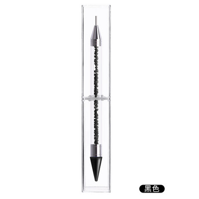 1kom Dvostruka olovka za crtanje noktiju s mramoriranim dijamantima za biranje dragulja za alat za crtanje noktiju DIY Dotting Tool Olovka za bušenje sa kamenčićima