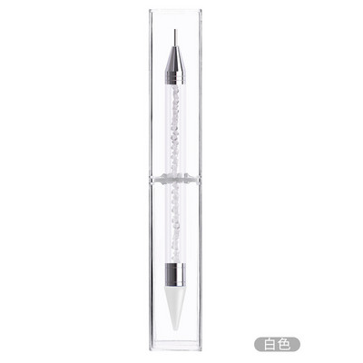 1kom Dvostruka olovka za crtanje noktiju s mramoriranim dijamantima za biranje dragulja za alat za crtanje noktiju DIY Dotting Tool Olovka za bušenje sa kamenčićima