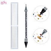 Kétvégű viasz köröm strassz felszedő ceruza körömdíszítés pontozó toll kristály gyémánt akril fogantyú drágakő felszedő applikátor