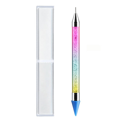 Dual Ended Wax Nail Rhinestones Picker Pencil Nail Art Design