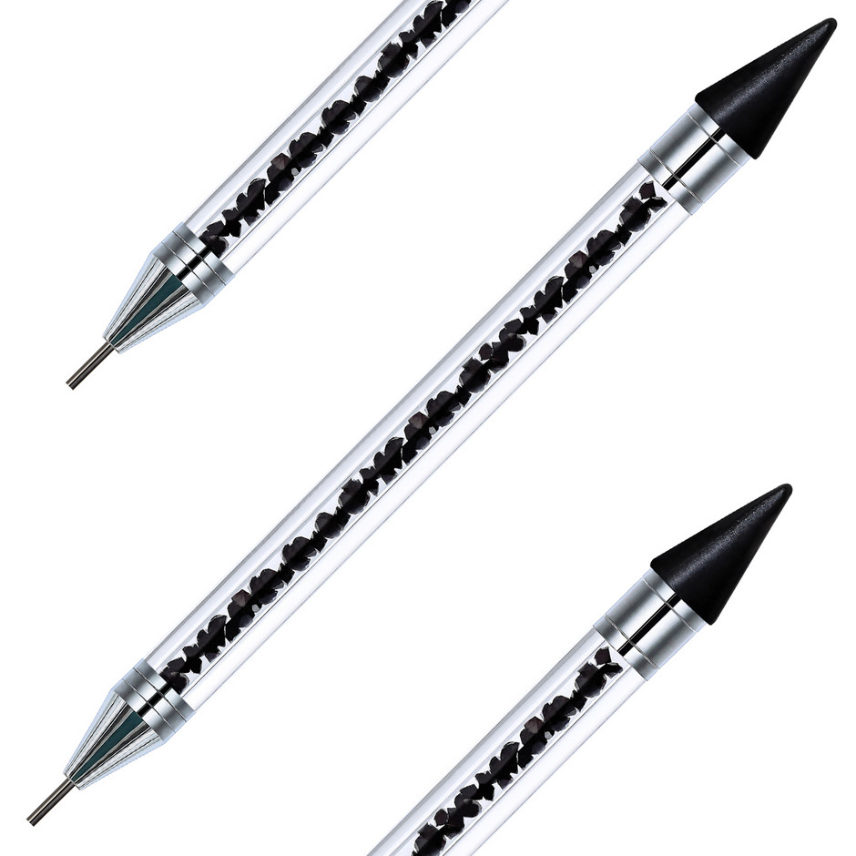 Dual Ended Wax Nail Rhinestones Picker Pencil Nail Art Design