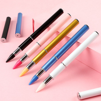 1Pc Professional Diamond Dotting Pen Crystal Pen Crystal Pen ανοξείδωτο ατσάλι +Wax Dual-ended Crystal Picking Pen Στυλό με δύο άκρες &