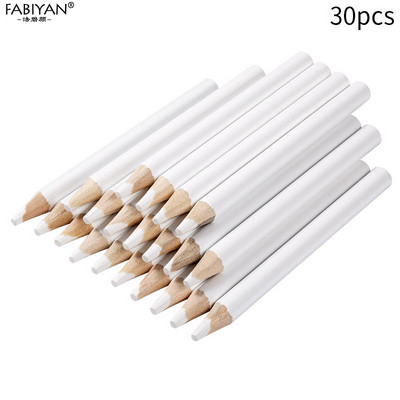 Drvo Nail Art Voštana olovka Olovka Rhinestones Birač dragulja Alati za točkanje kristala Ukrasi za manikuru DIY Salon Bijela 10/30/50/100kom