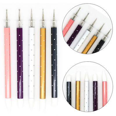 Četka za crtanje noktiju Olovka za crtanje crtanja Set za slikanje DIY dizajn Alati za crtanje točkica za nokte Pribor za manikuru