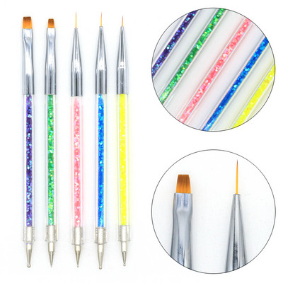 Četka za crtanje noktiju Olovka za crtanje crtanja Set za slikanje DIY dizajn Alati za crtanje točkica za nokte Pribor za manikuru