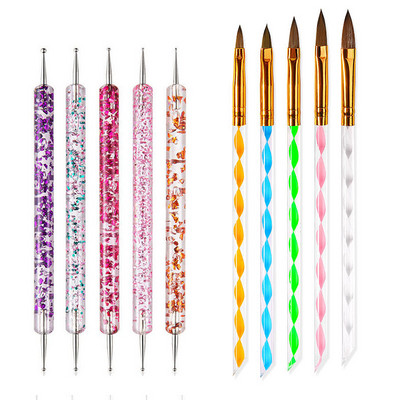 Četka za crtanje noktiju Olovka za crtanje crtanja Set za slikanje DIY dizajn Alati za crtanje točkica za nokte Pribor za manikuru