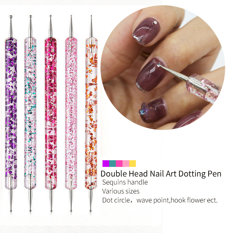 Četka za crtanje noktiju Olovka za crtanje crtanja Set za slikanje DIY dizajn Alati za crtanje točkica za nokte Pribor za manikuru