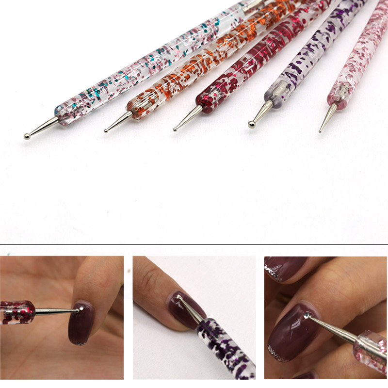 Četka za crtanje noktiju Olovka za crtanje crtanja Set za slikanje DIY dizajn Alati za crtanje točkica za nokte Pribor za manikuru