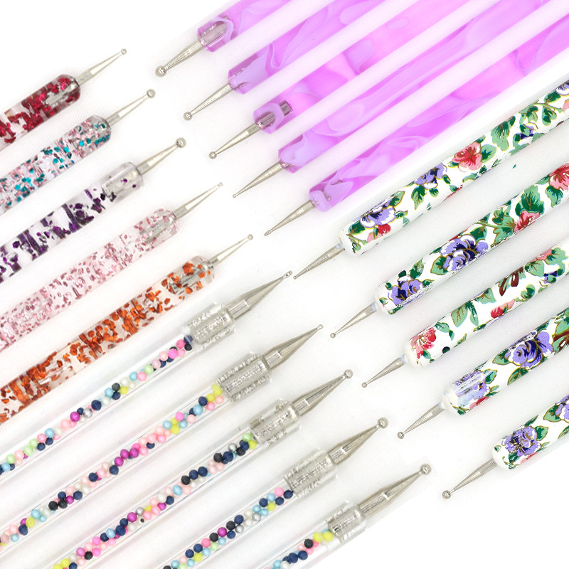 Četka za crtanje noktiju Olovka za crtanje crtanja Set za slikanje DIY dizajn Alati za crtanje točkica za nokte Pribor za manikuru