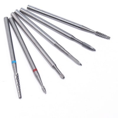 Keményfém Tungsten Cuticle Clean körömfúrók körömdíszítéshez Elektromos körömmanikűr gépi maróvágók pedikűrhöz