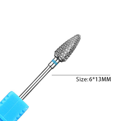 1 db keményfém volfrám körömfúró forgó sorja maró körömvágó bitek elektromos fúrógép manikűr pedikűr szerszámokhoz