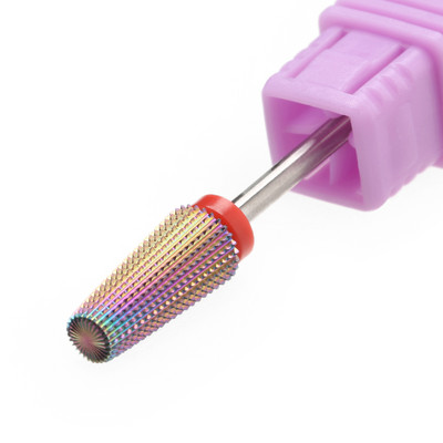 Ljubičasta 5 u 1 konusna karbidna svrdla za nokte Svrdla Glodalo za manikuru Uklanjanje gela Acylics Nails Accessories Alat