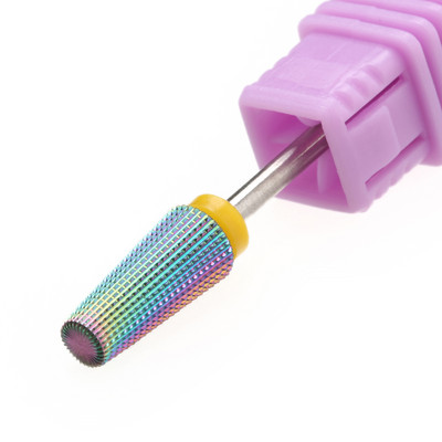 Ljubičasta 5 u 1 konusna karbidna svrdla za nokte Svrdla Glodalo za manikuru Uklanjanje gela Acylics Nails Accessories Alat