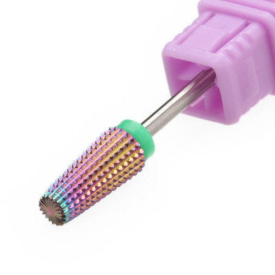 Ljubičasta 5 u 1 konusna karbidna svrdla za nokte Svrdla Glodalo za manikuru Uklanjanje gela Acylics Nails Accessories Alat