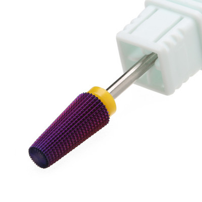 Ljubičasta 5 u 1 konusna karbidna svrdla za nokte Svrdla Glodalo za manikuru Uklanjanje gela Acylics Nails Accessories Alat