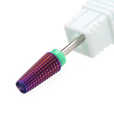 Ljubičasta 5 u 1 konusna karbidna svrdla za nokte Svrdla Glodalo za manikuru Uklanjanje gela Acylics Nails Accessories Alat