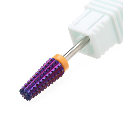 Ljubičasta 5 u 1 konusna karbidna svrdla za nokte Svrdla Glodalo za manikuru Uklanjanje gela Acylics Nails Accessories Alat