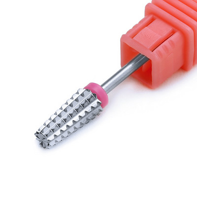 Ljubičasta 5 u 1 konusna karbidna svrdla za nokte Svrdla Glodalo za manikuru Uklanjanje gela Acylics Nails Accessories Alat