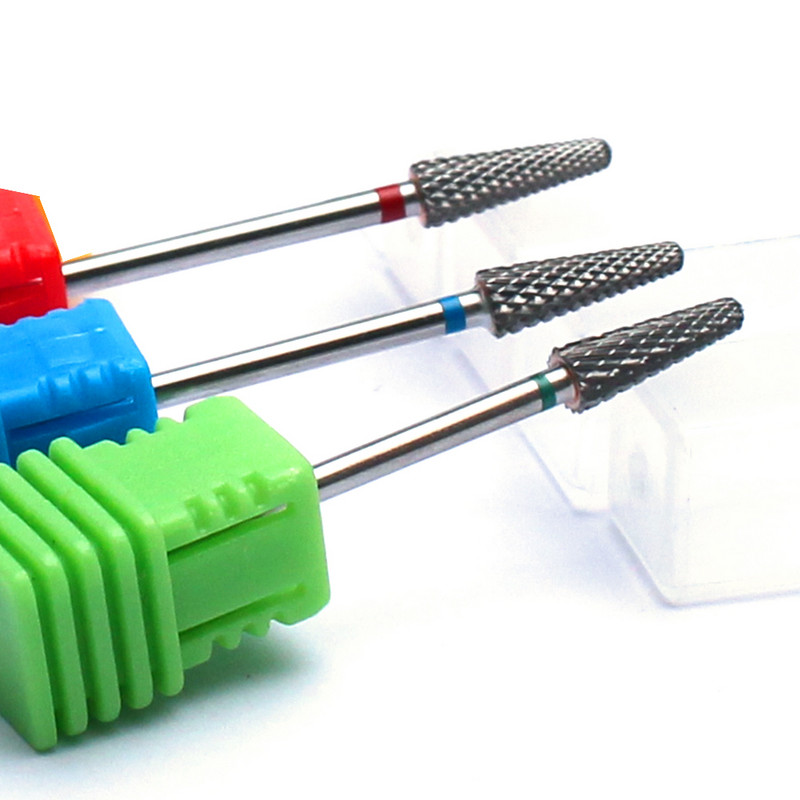 Burghie pentru unghii din carbură de tungsten 1 buc Burghie electrice pentru manichiură Freză Aparat de freza Pile de unghii Bițe Instrumente pentru pedichiură