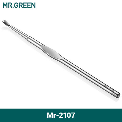 MR.GREEN kutikulas noņemšanas līdzeklis Atmirušās ādas spiedējs Ķirurģiskas kvalitātes nerūsējošā tērauda nagu mākslas manikīra instrumenti Skrāpējamais nagu tīrīšanas līdzeklis trimmeris