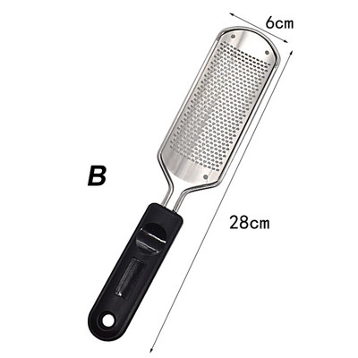 Pedikīra pēdu vīles atslāņošanās līdzeklis liela pēdu rasp Colossal pēdu rīve Scrubber Pro nerūsējošā tērauda vīle mitrām, sausām kājām