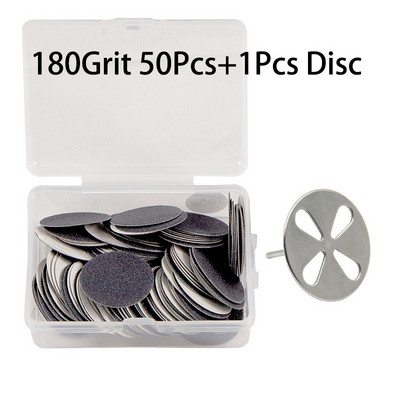 FILI дискови подложки, сменяема шлифовъчна хартия с дисково краче, инструмент за премахване на кутикула, калус, инструмент за шкурка, инструмент за педикюр, 50 бр./кутия