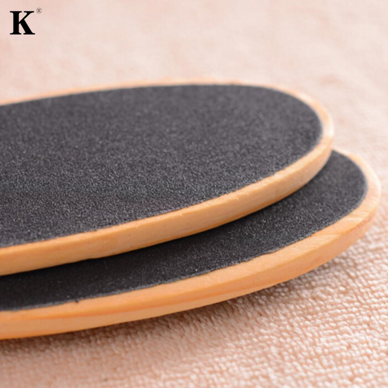 23 cm medinė pedikiūro trintuvė, skirta išlyginti kietą šiurkščią, sausą, kietą odą dvipusis pėdų dildės nuospaudų šalinimo priemonė pėdoms