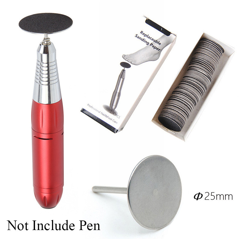 100 vnt./dėžutė pėdų rasp failų diskas negyvos odos pedikiūro įrankis odelių nuospaudų pašalinimui elektrinis pėdų dildė keičiamas švitrinis popierius