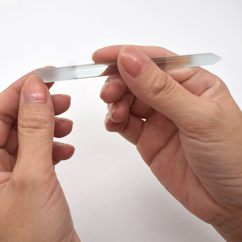 1 tk Klaasist küünenaha lükkaja küünenahkade maniküüri pulk Täppisviiliga küünenaha eemaldaja pediküüri maniküüri küünte tarvikud