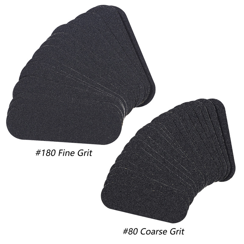 TP 20PCS rašpica za stopala, profesionalna njega stopala za tvrdu mrtvu kožu, uklanjanje žuljeva, zamjena za pedikirsku turpiju za dršku od nehrđajućeg čelika