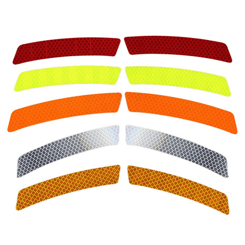 2 bucăți reflectorizante pentru marginea ușii mașinii benzi de protecție anti-coliziune Autocolante de avertizare DIY accesorii pentru decorarea mașinii pentru mașini și motociclete