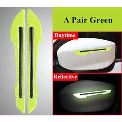 Automobilių šviesą atspindinčios žymėjimo juostos lipdukai Galinio vaizdo veidrodėlis, apsaugantis nuo susidūrimo, saugos įspėjamasis ženklas Lipdukai automobilio išorės priedai