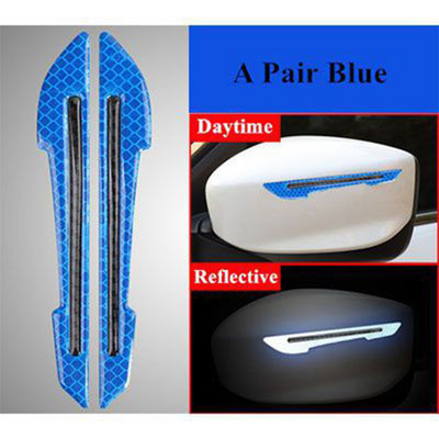 Automobilių šviesą atspindinčios žymėjimo juostos lipdukai Galinio vaizdo veidrodėlis, apsaugantis nuo susidūrimo, saugos įspėjamasis ženklas Lipdukai automobilio išorės priedai