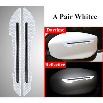 Automobilių šviesą atspindinčios žymėjimo juostos lipdukai Galinio vaizdo veidrodėlis, apsaugantis nuo susidūrimo, saugos įspėjamasis ženklas Lipdukai automobilio išorės priedai