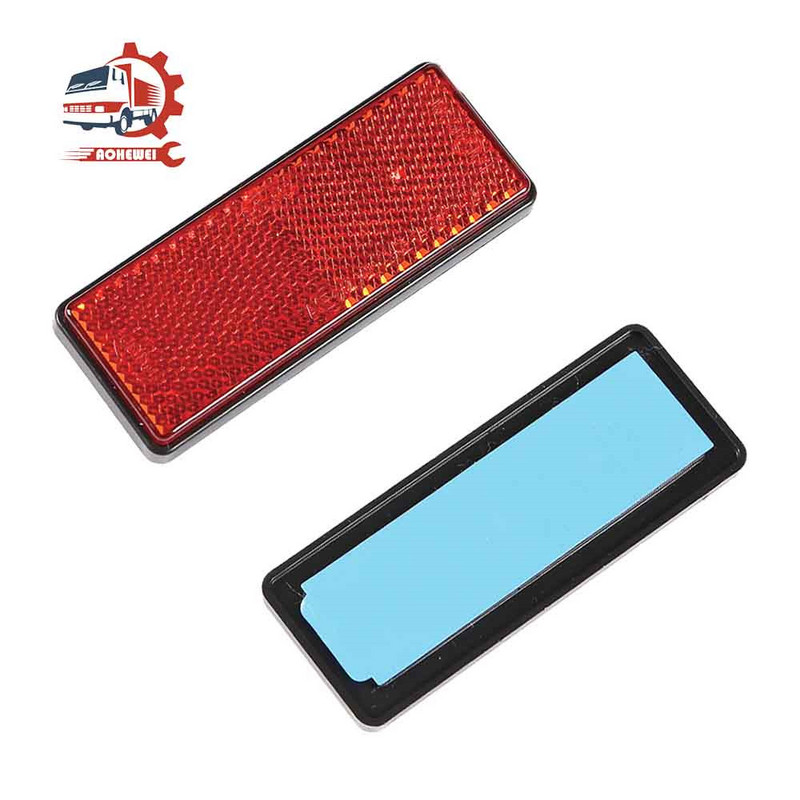 AOHEWEI 3 vnt Lipnios stačiakampės atšvaitinės juostelės priekabai Carvan Sunkvežimio sunkvežimio vartų stulpai Tvoros sauga galinė šviesą atspindinti