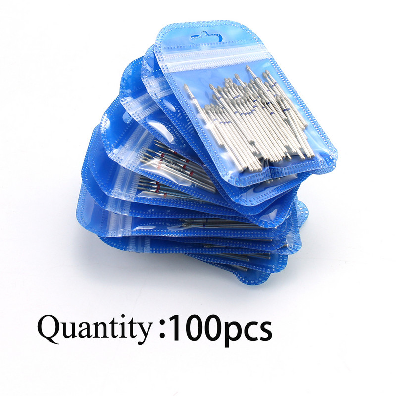 100 vnt / rinkinys deimantiniai nagų grąžtai Rotaciniai frezavimo antgaliai elektriniam manikiūro grąžtams odelių poliravimo įrankiai priedai