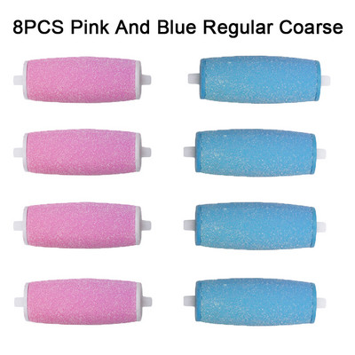 2/4/6/8/9Pcs Pedi Replacement Rollers Heads Punjenje, 3 grube razine uključuje Extra Rough Hard，Alat za njegu stopala Sredstvo za uklanjanje tvrde kože