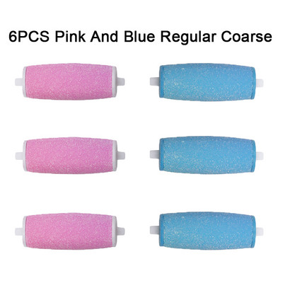 2/4/6/8/9Pcs Pedi Replacement Rollers Heads Punjenje, 3 grube razine uključuje Extra Rough Hard，Alat za njegu stopala Sredstvo za uklanjanje tvrde kože