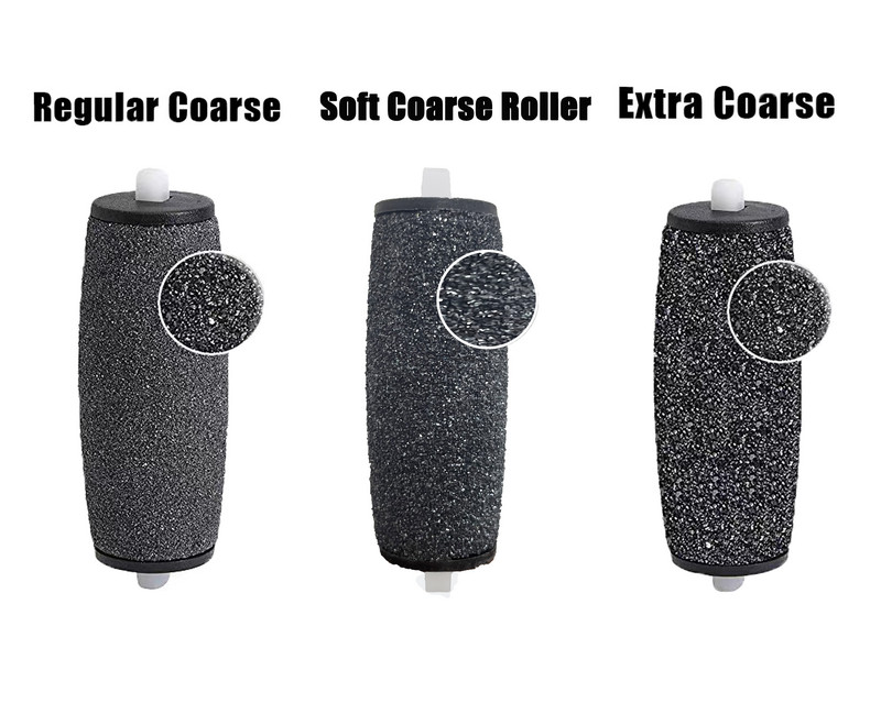 2/4/6/8/9Pcs Pedi Replacement Rollers Heads Punjenje, 3 grube razine uključuje Extra Rough Hard，Alat za njegu stopala Sredstvo za uklanjanje tvrde kože