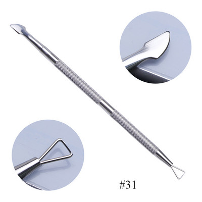 14 vrsta Nail Art od nehrđajućeg čelika Gurač zanoktica Čišćenje Lak za miješanje Puder u prahu Spatule Šipke za toniranje Sredstvo za uklanjanje šminke za manikuru LAA17