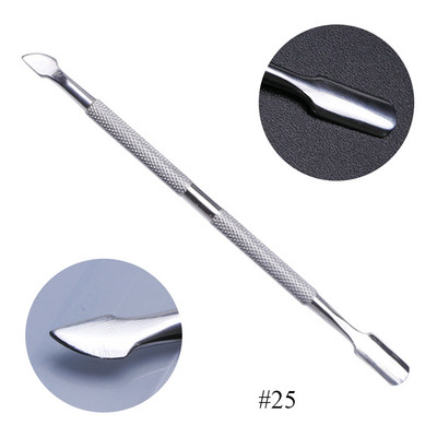 14 vrsta Nail Art od nehrđajućeg čelika Gurač zanoktica Čišćenje Lak za miješanje Puder u prahu Spatule Šipke za toniranje Sredstvo za uklanjanje šminke za manikuru LAA17